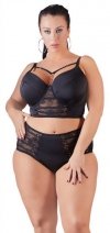 Czarne sex figi z wysokim stanem Cottelli 3XL