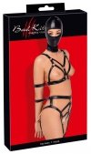 Seksowna bielizna bondage Bad Kitty Strap+Mask Set M
