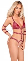 Uwodzicielskie body harness Bad Kitty Strap Body red M