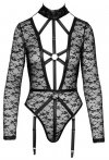 Kuszące sex body z uprzężą i obrożą Cottelli S