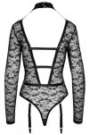 Kuszące sex body z uprzężą i obrożą Cottelli S