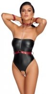 Otwarte błyszczące body Tubebody Bondage S