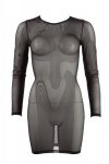 Prześwitująca sexy sukienka mini czarna Cottelli  M