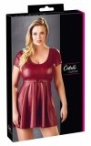 Bordowa rozkloszowana sukienka bdsm Cottelli L