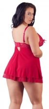 Czerwona sexy koszulka babydoll Cottelli L