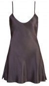 Satynowa sexy koszlka babydoll czarna Cottelli XXL