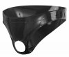 Męskie lateksowe majtki z dziurką Men Latex Briefs S M L