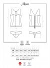 Obsessive  Miamor gorset i stringi bordowy L/XL