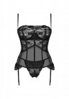 Seksowna bielizna Obsessive Serena Love gorset i stringi XL/2XL