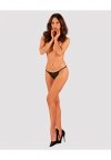Celia Noir crotchless thong  M/L