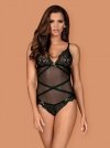 Obsessive Bondea body czarne L/XL