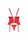 Obsessive Blossmina gorset i stringi  4XL/5XL