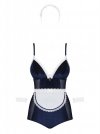 Obsessive kostium Maid body niebieskie sprzątaczka S/M