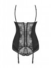 Obsessive Heartina gorset i figi czarny L/XL
