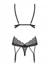 Obsessive Mixty gorset i stringi czarny L/XL