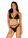 Obsessive Cobra Nive komplet 2-częściowy czarny  S/M
