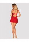 Obsessive Chilisa czerwone babydoll i stringi   XS/S