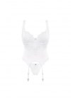Obsessive Amor Blanco gorset i stringi biały  S/M