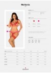 Obsessive Mellania komplet czerwony  S/M
