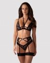 Obsessive Alessya komplet 3-częściowy czarny M/L