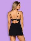 Obsessive Luvae babydoll i stringi czarna    M/L