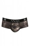 Męskie seksowne jockstrapy bokserki khaki ciemne Electro jock bikini XL