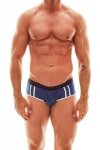 Męskie seksowne jockstrapy bokserki granatowe Naval jock bikini S