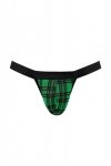 Sexy majtki męskie jockstrapy zielona krata Magic jock strap XL