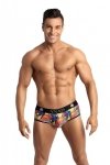 Męskie jockstrapy majtki odkryte pośladki Comics jock bikini XL