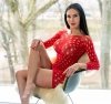 Ciao red bodystocking S/M