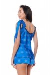 Damska piżama z reniferem Aster Set X-mas niebieska L/XL