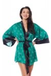Damski szlafrok Aster Robe zielony L/XL