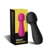 Wibrator różdżka wand sex masażer z elastyczną główką czarny