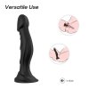 Wibrujące dildo waginalno analne na przyssawce