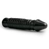 Dildo prążkowane czarne 26 cm