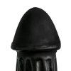 Ogromne czarne dildo sztuczny penis z rowkami 31.5 cm