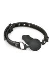 Knebel z penisem w buzi do ust Ball Gag With Silicone Dong