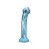 Szklane dildo gładkie analno waginalne 17 cm