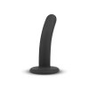 Czarne dildo do Strapon gładki penis na przyssawce 13,5 cm