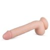 Duże żylaste dildo z jądrami na przyssawce penetrator 27,5 cm