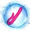 Wibrator damski Deluxe Twirling Vibrating Thruster RED