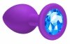 Plug anal plug emotions cutie medium purple blue crystal
