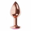 Plug butt plug diamond quartz shine s rose gold