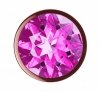 Plug butt plug diamond quartz shine L rose gold