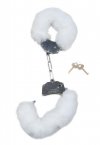 Kajdanki fetish boss series- furry cuffs white