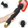 Stymulator silicone massager black usb 6 vibration