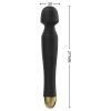 Stymulator silicone massager black usb 6 vibration