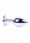 Korek analny z diamentem Jewellery Silver PLUG- Purple