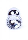 Korek analny z diamentem Jewellery Silver PLUG- Clear