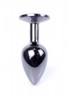 Korek analny z kryształem Jewellery Dark Silver PLUG- Rose